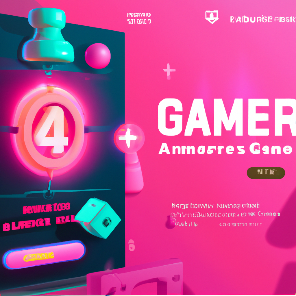 Gallery: stylized mobile game screen with neon HUD and medals